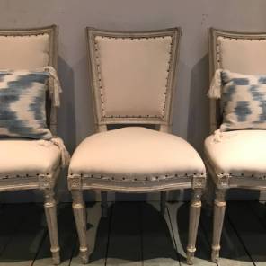 Set of Six French Dining Chairs 